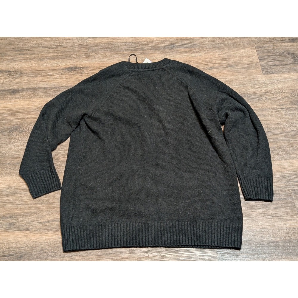 Gap Mens Black V-Neck Button Front Knit Cardigan Sweater Pockets 792195-00-1 M - Picture 2 of 4